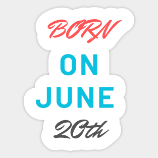 June birthday Sticker